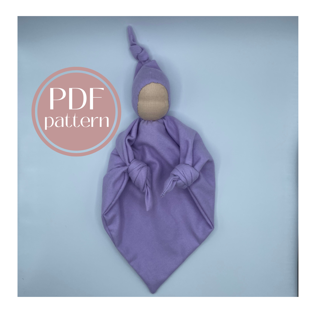 Waldorf Flannel Baby Doll DIGITAL Pattern PDF Tutorial | Beginner friendly