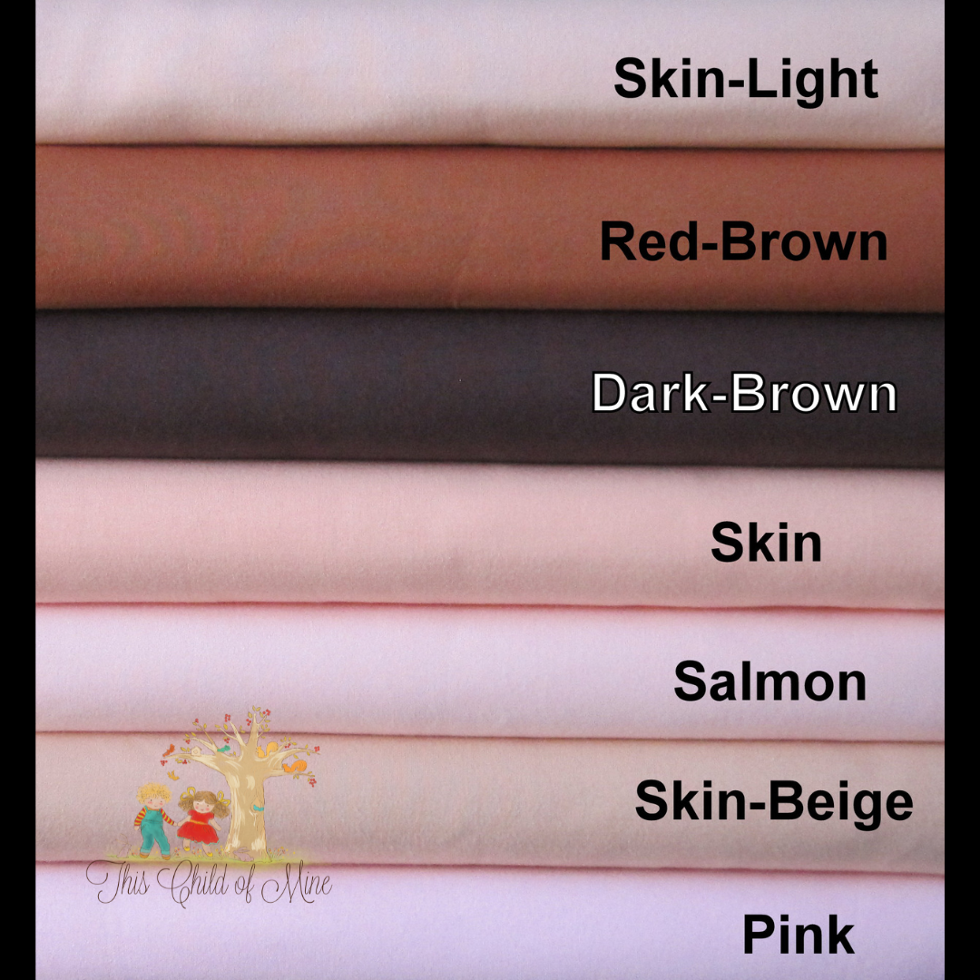 Cotton Knit Premium Waldorf Doll Skin Fabric by De Witte Engel
