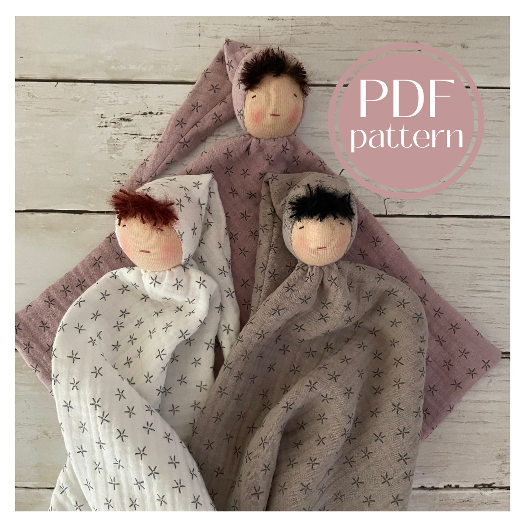 Waldorf Snuggle Doll Digital Sewing Pattern PDF Tutorial
