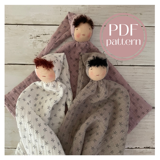 Waldorf Snuggle Doll Digital Sewing Pattern PDF Tutorial