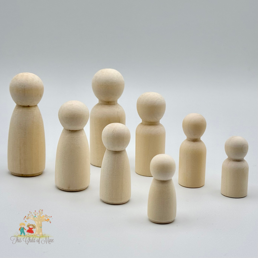 Wooden Peg People