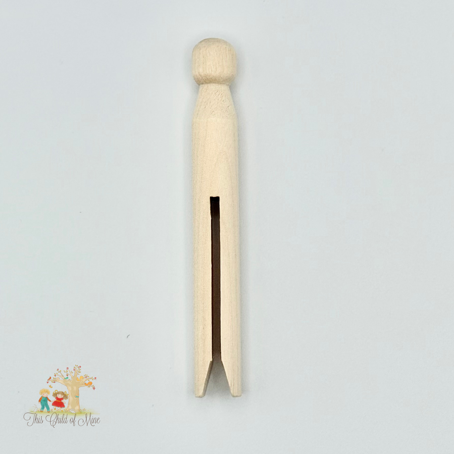 Wood Peg Clothespin Doll