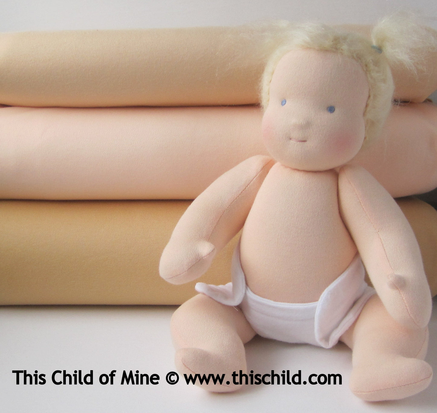 Cotton Knit Waldorf Doll Skin Fabric